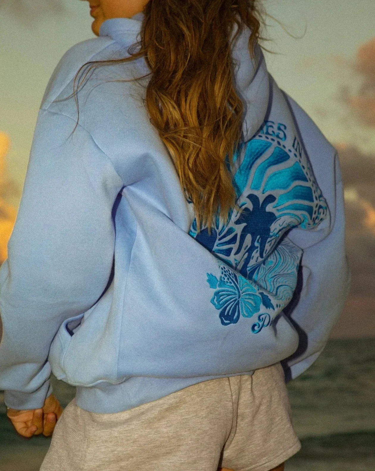 Marine Hoodie | Hoodie Met Golfprint