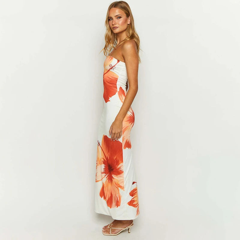 Lola | Bloemen Maxi jurk