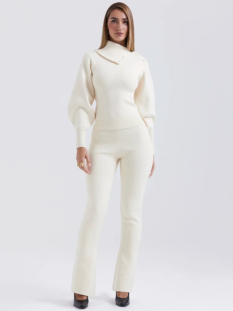 Knitted Sweater And Pants - Été Lueur